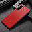 Funda Bumper Lujo Cuero y Plastico Mate Carcasa para Sony Xperia 5 III Rojo