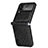 Funda Bumper Lujo Cuero y Plastico Mate Carcasa R04 para Samsung Galaxy Z Flip4 5G Negro