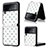 Funda Bumper Lujo Cuero y Plastico Mate Carcasa R07 para Samsung Galaxy Z Flip3 5G Verde