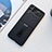 Funda Bumper Lujo Cuero y Plastico Mate Carcasa S03 para Samsung Galaxy Z Flip4 5G Negro