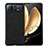 Funda Bumper Lujo Cuero y Plastico Mate Carcasa S03 para Xiaomi Mix Fold 2 5G Negro