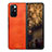 Funda Bumper Lujo Cuero y Plastico Mate Carcasa S05 para Xiaomi Mix Fold 5G Naranja
