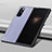 Funda Bumper Lujo Cuero y Plastico Mate Carcasa S09 para Xiaomi Mix Fold 5G Purpura Claro