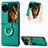 Funda Bumper Lujo Cuero y Plastico Mate Carcasa SD1 para Oppo Find N3 Flip 5G Verde