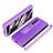 Funda Bumper Lujo Cuero y Plastico Mate Carcasa ZL7 para Samsung Galaxy Z Fold3 5G Morado