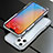 Funda Bumper Lujo Marco de Aluminio Carcasa A01 para Apple iPhone 13 Pro Max Plata