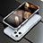 Funda Bumper Lujo Marco de Aluminio Carcasa A01 para Apple iPhone 14 Pro Max Plata