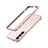 Funda Bumper Lujo Marco de Aluminio Carcasa A01 para Samsung Galaxy S22 5G Oro Rosa