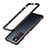 Funda Bumper Lujo Marco de Aluminio Carcasa A01 para Xiaomi Mi 12S Pro 5G Rojo y Negro