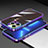 Funda Bumper Lujo Marco de Aluminio Carcasa A02 para Apple iPhone 13 Pro Max Azul