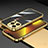 Funda Bumper Lujo Marco de Aluminio Carcasa A02 para Apple iPhone 13 Pro Max Oro