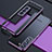 Funda Bumper Lujo Marco de Aluminio Carcasa A02 para Samsung Galaxy S22 Plus 5G Morado