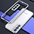 Funda Bumper Lujo Marco de Aluminio Carcasa A02 para Samsung Galaxy S22 Plus 5G Plata