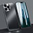 Funda Bumper Lujo Marco de Aluminio Carcasa A05 para Apple iPhone 13 Pro Negro