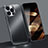 Funda Bumper Lujo Marco de Aluminio Carcasa A05 para Apple iPhone 14 Pro Max Negro