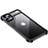 Funda Bumper Lujo Marco de Aluminio Carcasa F01 para Apple iPhone 11 Pro Max Negro