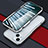 Funda Bumper Lujo Marco de Aluminio Carcasa LF1 para Apple iPhone 14 Plus Plata