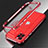 Funda Bumper Lujo Marco de Aluminio Carcasa N01 para Apple iPhone 12 Pro Max Rojo