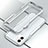 Funda Bumper Lujo Marco de Aluminio Carcasa para Apple iPhone 11 Plata
