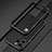 Funda Bumper Lujo Marco de Aluminio Carcasa para Apple iPhone 13 Pro Max Plata y Negro