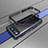 Funda Bumper Lujo Marco de Aluminio Carcasa para Asus ROG Phone 6 Pro Azul y Negro