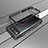 Funda Bumper Lujo Marco de Aluminio Carcasa para Asus ROG Phone 6 Pro Plata y Negro