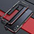 Funda Bumper Lujo Marco de Aluminio Carcasa para Huawei Honor 9X Rojo y Negro
