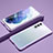 Funda Bumper Lujo Marco de Aluminio Carcasa para Samsung Galaxy S21 5G Purpura Claro