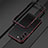 Funda Bumper Lujo Marco de Aluminio Carcasa para Samsung Galaxy S22 Plus 5G Rojo y Negro