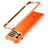 Funda Bumper Lujo Marco de Aluminio Carcasa para Vivo iQOO 9 5G Naranja