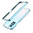 Funda Bumper Lujo Marco de Aluminio Carcasa S01 para Xiaomi Redmi Note 11 5G Plata y Azul