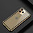 Funda Bumper Lujo Marco de Aluminio Carcasa T01 para Apple iPhone 11 Pro Oro