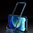 Funda Bumper Lujo Marco de Aluminio Carcasa T01 para Apple iPhone 12 Azul