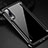 Funda Bumper Lujo Marco de Aluminio Carcasa T01 para Huawei P30 Negro