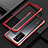Funda Bumper Lujo Marco de Aluminio Carcasa T01 para Huawei P40 Pro Rojo