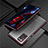 Funda Bumper Lujo Marco de Aluminio Carcasa T01 para Samsung Galaxy Note 20 5G Rojo y Negro