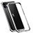 Funda Bumper Lujo Marco de Aluminio Carcasa T02 para Apple iPhone 12 Mini Plata