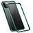 Funda Bumper Lujo Marco de Aluminio Carcasa T02 para Apple iPhone 12 Pro Max Verde