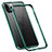 Funda Bumper Lujo Marco de Aluminio Carcasa T02 para Apple iPhone 12 Pro Verde