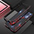 Funda Bumper Lujo Marco de Aluminio Carcasa T02 para Huawei P40 Lite 5G Rojo y Negro