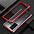 Funda Bumper Lujo Marco de Aluminio Carcasa T04 para Huawei P40 Rojo