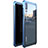 Funda Bumper Lujo Marco de Aluminio Espejo 360 Grados Carcasa D01 para Huawei P20 Pro Azul