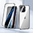 Funda Bumper Lujo Marco de Aluminio Espejo 360 Grados Carcasa LK1 para Apple iPhone 13 Pro Plata