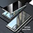 Funda Bumper Lujo Marco de Aluminio Espejo 360 Grados Carcasa LK1 para Samsung Galaxy Note 20 5G Plata