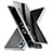 Funda Bumper Lujo Marco de Aluminio Espejo 360 Grados Carcasa LK2 para Samsung Galaxy S23 Plus 5G Plata