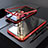 Funda Bumper Lujo Marco de Aluminio Espejo 360 Grados Carcasa M01 para Apple iPhone SE3 ((2022)) Rojo
