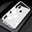 Funda Bumper Lujo Marco de Aluminio Espejo 360 Grados Carcasa M01 para Apple iPhone Xs Blanco
