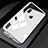 Funda Bumper Lujo Marco de Aluminio Espejo 360 Grados Carcasa M01 para Apple iPhone Xs Max Blanco