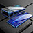 Funda Bumper Lujo Marco de Aluminio Espejo 360 Grados Carcasa M01 para Huawei Honor 20 Azul