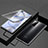 Funda Bumper Lujo Marco de Aluminio Espejo 360 Grados Carcasa M01 para Huawei Honor 30 Pro Negro
